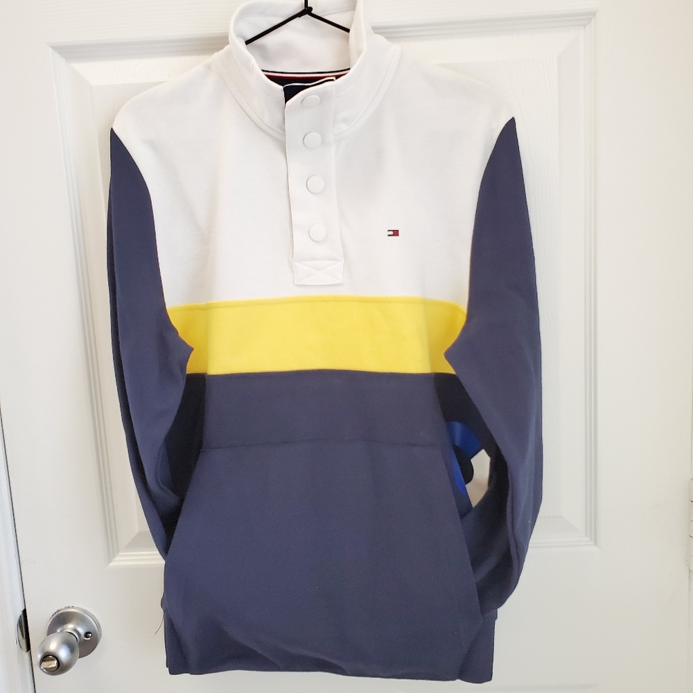Tommy Hilfiger 85 color block long sleeved shirt